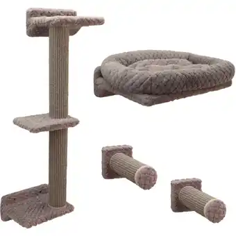 Zooplus Kerbl Pet klimwand Monte Alpi voor katten - set van 4 delen kat aanbieding