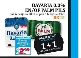 Boon`s Markt Bavaria 0.0% En-of Palm Pils  33cl aanbieding