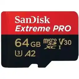 EP Sandisk Extreme PRO microSDXC 64GB + SD Adapter + 2 years RescuePRO aanbieding