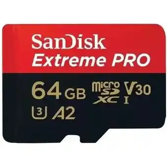 EP Sandisk Extreme PRO microSDXC 64GB + SD Adapter + 2 years RescuePRO aanbieding