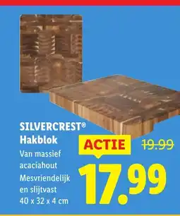 Lidl Silvercrest hakblok aanbieding