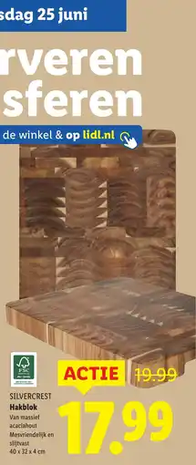 Lidl Silvercrest hakblok aanbieding