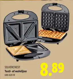 Lidl SILVERCREST Tosti- of wafelijzer aanbieding