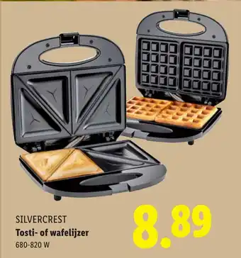 Lidl SILVERCREST Tosti- of wafelijzer aanbieding