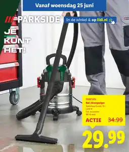 Lidl Parkside nat, droogzuiger aanbieding