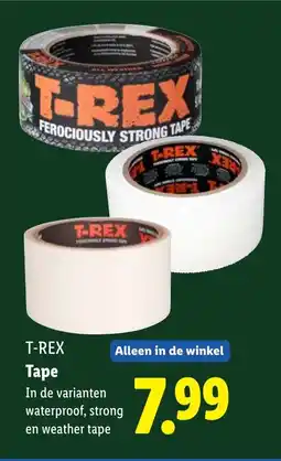 Lidl T-rex tape aanbieding