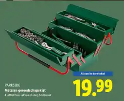 Lidl Parkside metalen gereedschapskist aanbieding