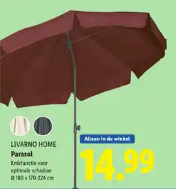 Lidl Livarno home parasol aanbieding
