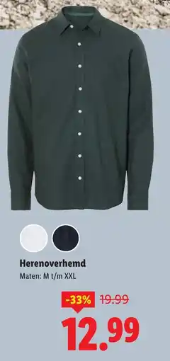Lidl Herenoverhemd aanbieding