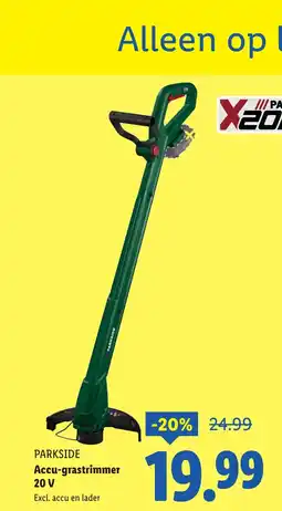 Lidl Parkside accu grastrimmer aanbieding