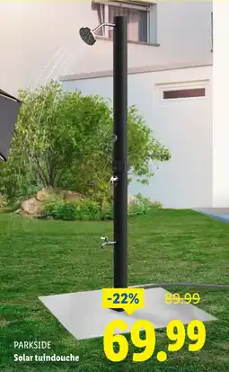 Lidl Parkside solar tuindouche aanbieding