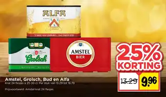 Vomar Voordeelmarkt Amstel, Grolsch, Bud en Alfa aanbieding