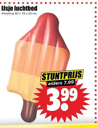 Dirk Ijsje luchtbed aanbieding