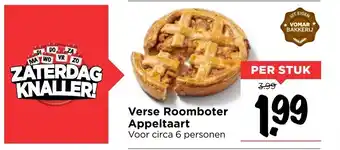 Vomar Voordeelmarkt Verse Roomboter Appeltaart aanbieding