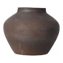 Van Cranenbroek Vaas Rezay 24cm antiek bruin aanbieding
