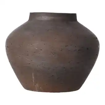 Van Cranenbroek Vaas Rezay 24cm antiek bruin aanbieding