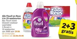 Albert Heijn Alle Fleuril en Reus t/m 29 wasbeurten aanbieding