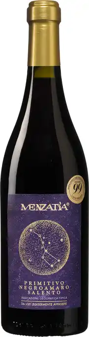 Wijnvoordeel Menzatia Primitivo-Negroamaro aanbieding