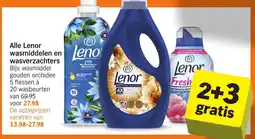 Albert Heijn Alle Lenor wasmiddelen en wasverzachters aanbieding