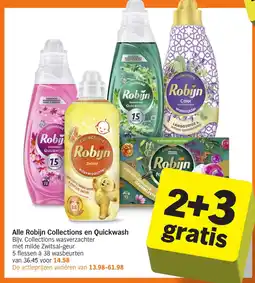 Albert Heijn Alle Robijn Collections en Quickwash aanbieding
