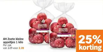 Albert Heijn AH Zoete kleine appeltjes aanbieding