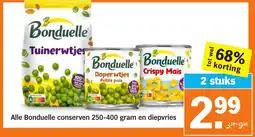 Albert Heijn Alle Bonduelle conserven en diepvries aanbieding