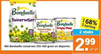 Albert Heijn Alle Bonduelle conserven en diepvries aanbieding
