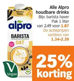 Albert Heijn Alle Alpro houdbare drinks aanbieding