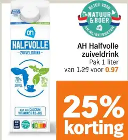 Albert Heijn AH Halfvolle zuiveldrink aanbieding