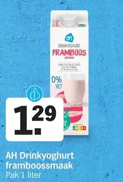 Albert Heijn AH Drinkyoghurt framboossmaak aanbieding