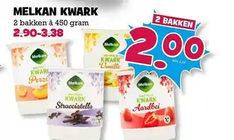 Boon`s Markt Melkan kwark 450gram aanbieding