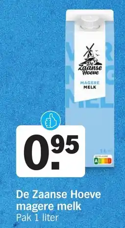 Albert Heijn De Zaanse Hoeve magere melk aanbieding