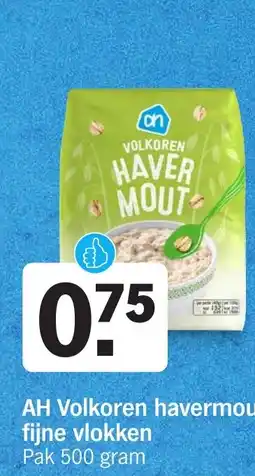 Albert Heijn AH Volkoren havermout fijne vlokken aanbieding