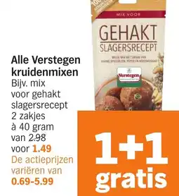 Albert Heijn Alle Verstegen kruidenmixen aanbieding