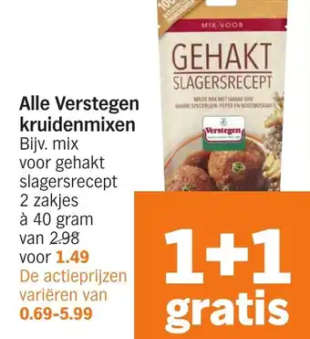 Albert Heijn Alle Verstegen kruidenmixen aanbieding