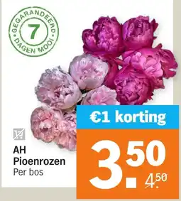 Albert Heijn AH Pioenrozen aanbieding
