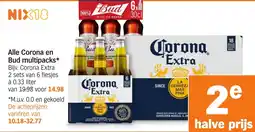 Albert Heijn Alle Corona en Bud multipacks aanbieding