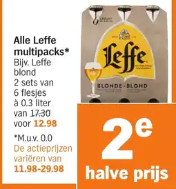 Albert Heijn Alle Leffe multipacks aanbieding