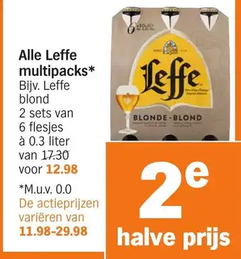 Albert Heijn Alle Leffe multipacks aanbieding