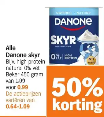 Albert Heijn Alle Danone skyr aanbieding