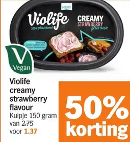 Albert Heijn Violife creamy strawberry flavour aanbieding