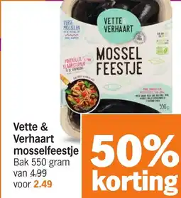 Albert Heijn Vette & Verhaart mosselfeestje aanbieding