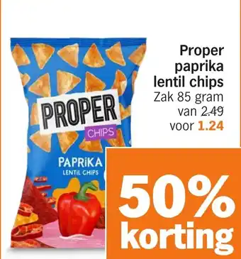 Albert Heijn Proper paprika lentil chips aanbieding