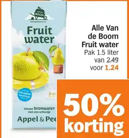 Albert Heijn Alle V de Boom Fruit water an aanbieding
