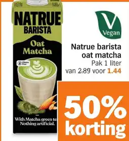 Albert Heijn Natrue barista oat matcha aanbieding