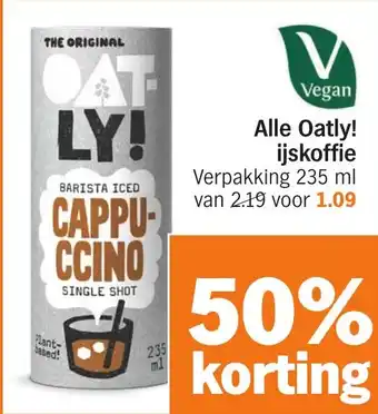 Albert Heijn Alle Oatly! ijskoffie aanbieding