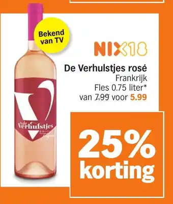 Albert Heijn De Verhulstjes rosé aanbieding