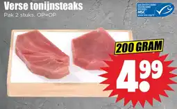 Dirk Verse tonijnsteaks aanbieding