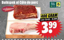 Dirk Buikspek of Côte de porc aanbieding