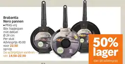 Albert Heijn Brabantia Nero pannen aanbieding